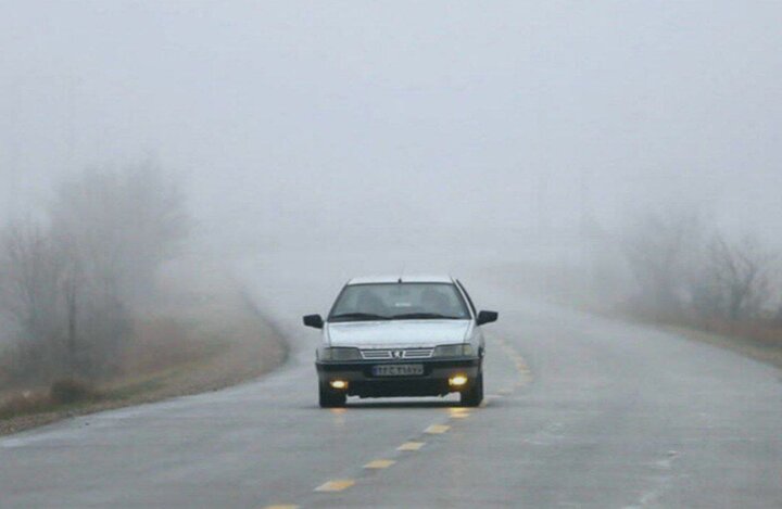 میقانی: مه غلیظ تردد در محور بجنورد–اسفراین را کند کرد