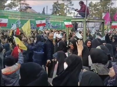 اجتماع مردم غیور و همیشه در صحنه سمنان به مناسبت یوم الله نهم