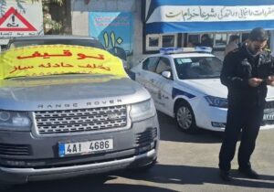 توقیف سواری با سرعت ۲۰۰ کیلومتر توسط تیم‌های ضربت پلیس راه قم