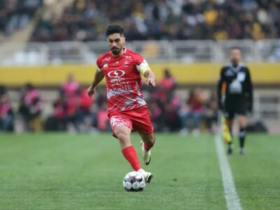 عکس | کاپیتان پرسپولیس در لباس دامادی؛ توپ فوتبال در عروسی ستاره دربی