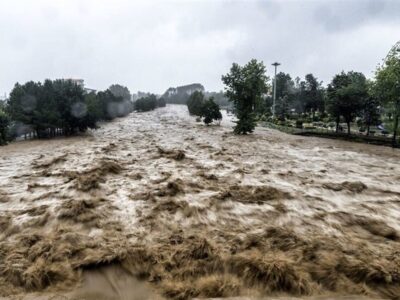 ببینید | جاری شدن سیل در عراق بهدنبال بارش شدید باران
