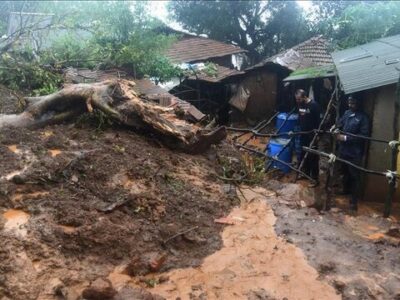 ببینید | اولین تصاویر از رانش زمین در اندونزی به دلیل بارانهای شدید