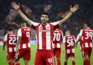 ببینید | گلزنی مهدی طارمی در بازی امروز المپیاکوس مقابل الاس سیروس