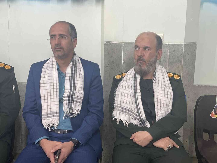 برگزاری همایش تجلیل از بسیجیان کارگری و کارمندی میبد در مسجدالنبی شهرک صنعتی جهان آباد