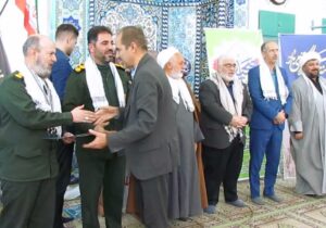 برگزاری همایش تجلیل از بسیجیان کارگری و کارمندی میبد در مسجدالنبی شهرک صنعتی جهان آباد