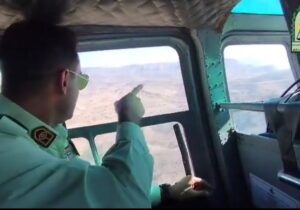 فیلم | پایش هوایی امنیت اندیکا با بالگرد