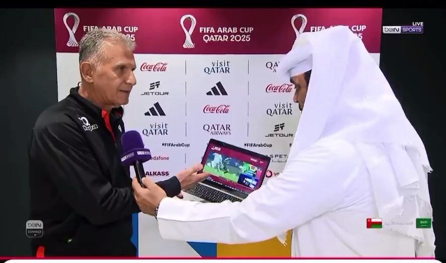 کی‌روش به سیم آخر زد/ مرد پرتغالی با تبلت به کنفرانس خبری رفت! +عکس