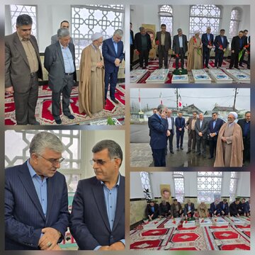 حضور فرماندار صومعه‌سرا در مشهد میرزا به مناسبت سالروز شهادت میرزا کوچک جنگلی