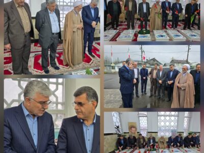 حضور فرماندار صومعهسرا در مشهد میرزا به مناسبت سالروز شهادت میرزا کوچک جنگلی