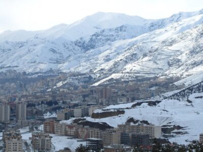 ببینید | بارش برف، توچال تهران را سفیدپوش کرد