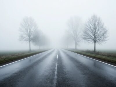 مه غلیظ در محورهای چهارمحال و بختیاری