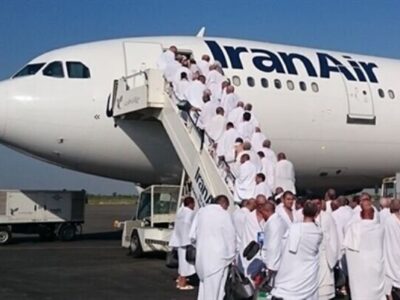 پرواز ۲ کاروان عمره از خرم‌آباد به مدینه