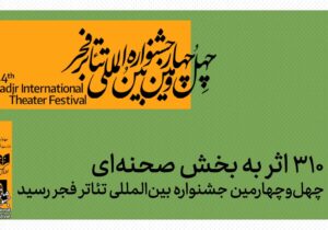 ۳۱۰ اثر به بخش صحنهای چهلوچهارمین جشنواره بینالمللی تئاتر فجر رسید