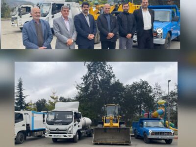 رونمایی از ماشین‌ آلات و تجهیزات تخصصی جدید شهرداری شاندرمن