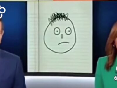 ببینید | مجری از شدت خنده، سقوط کرد؛ نقاشی عجیب مالک سوپر مارکت از یک سارق!