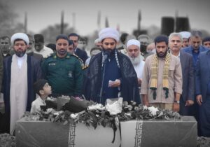 تشییع و خاکسپاری شهید گمنام در شهرستان سیریک