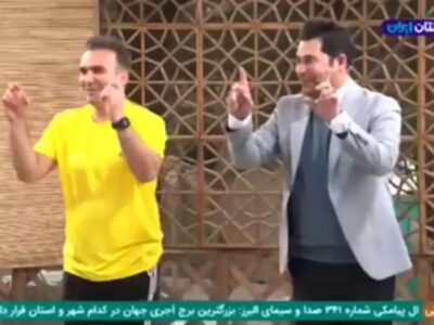 ببینید | سبک جدید ورزش کردن با کت و شلوار در صداوسیما!