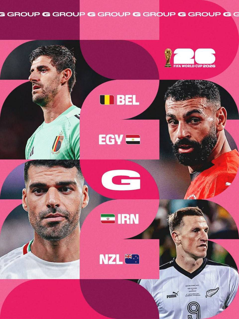 عکس | طرح زیبای فیفا برای گروه ایران در جامجهانی ۲۰۲۶