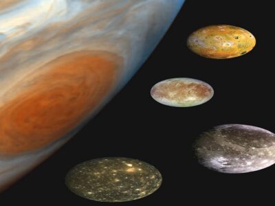 ملاقات کمنظیر ماه و مشتری در آسمان شب