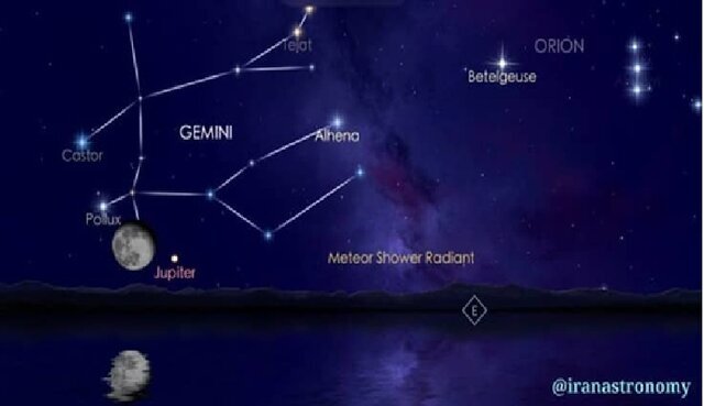 امشب آسمان صحنه دیداری کمنظیر میشود؛ ملاقات ماه و مشتری در آسمان جوزا
