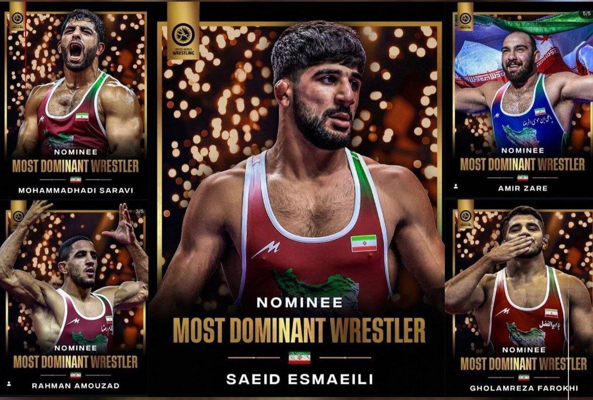 ۵ ایرانی در جمع نامزدهای برترین کشتیگیران سال جهان