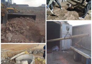 پر و مسلوب المنفعه کردن چاه‌های غیرمجاز در شهرستان خرم‌آباد