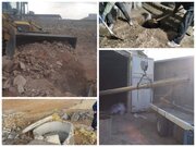 پر و مسلوب المنفعه کردن چاه‌های غیرمجاز در شهرستان خرم‌آباد