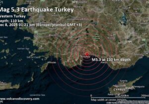 ببینید | اولین تصاویر از لحظه وقوع زلزله ۴.۹ ریشتری در آنتالیای ترکیه