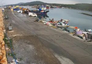 ببینید | لحظه سقوط خودروی ون به داخل دریا