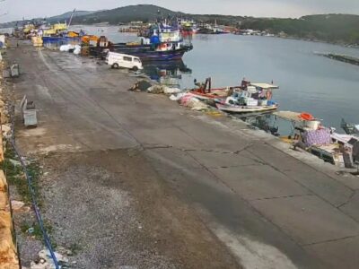 ببینید | لحظه سقوط خودروی ون به داخل دریا