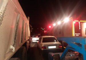 ببینید | اولین تصاویر از تصادف زنجیره‌ای در اتوبان امام علی (ع)