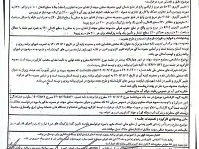 اصرار شهرداری چهاردانگه بر تجاریسازی ۵ هکتار فضای سبز شهرک صنعتی سهند