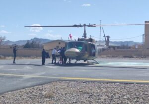 انتقال حیاتی جوان ۲۲ ساله بستکی با بالگرد به بندرعباس