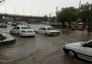 ببینید | آب گرفتگی معابر شهر مهران در اثر بارشهای اخیر