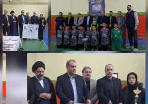 قدردانی از مادر دانشآموز اهداکننده عضو در روز مادر در فینال فوتسال دانشآموزی لنگرود
