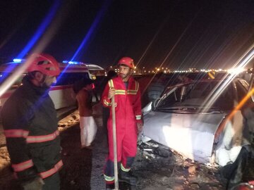 مرگ ۵ نفر بر اثر واژگونی خودروی شوتی حامل اتباع/ آمار مصدومان