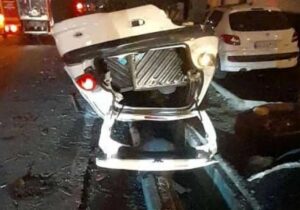 ببینید | تصادف زنجیرهای در بزرگراه باقری تهران