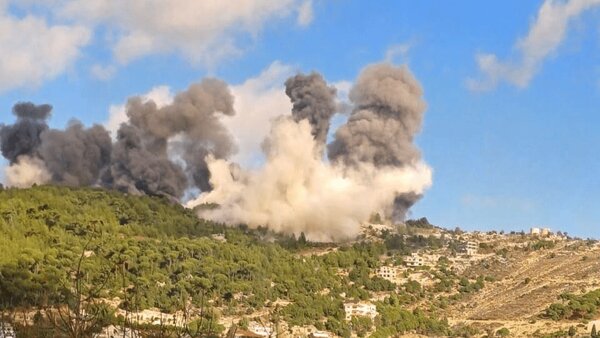 حمله هوایی اسرائیل به جنوب لبنان/ عکس