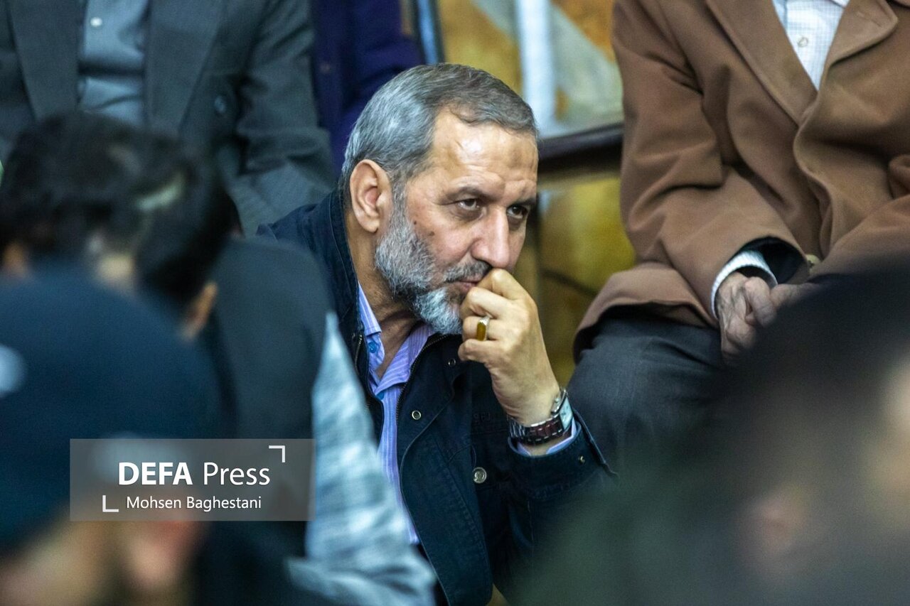 فرماندهان سپاه در مراسم ترحیم پدر حسین طائب/ حداد عادل و مخبر هم بودند + عکس