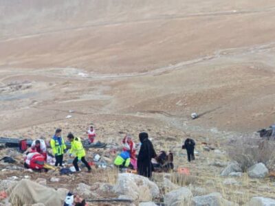 حادثه رانندگی دردناک در محور یاسوج-سمیرم با ۳ کشته و ۱۸ زخمی