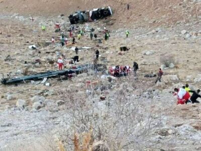 راننده اتوبوس واژگون شده تهران به یاسوج پیدا شد/ عکس