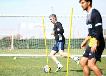 عکس | جباری در تمرین مس زیدان شد!