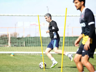 عکس | جباری در تمرین مس زیدان شد!