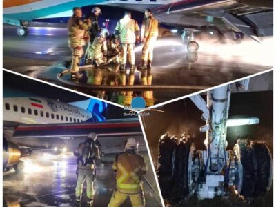 پرواز ناموفق تهران – بغداد/ لاستیک هواپیما ترکید اما به خیر گذشت/ عکس