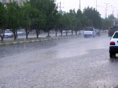 بارش ۵۸ میلی متر باران در برکه دکای شهرستان پارسیان