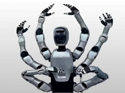 کارگر فوق‌العاده چینی رونمایی شد: ربات ۶ دست که ۳۰٪ بیشتر از انسان کار می‌کند