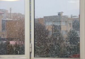 آغاز بارش برف در محور چلگرد – چمن گلی