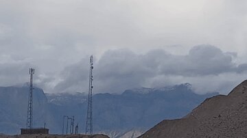 برف، ارتفاعات هرمزگان را سفید پوش کرد