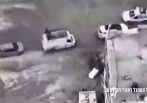 ببینید | لحظه ترور رائد سعد رهبر حماس در جریان انفجار خودرویش در شهر غزه