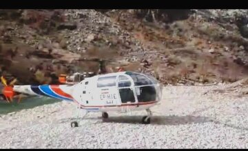 پرواز امدادی اورژانس  چهارمحال وبختیاری برای نجات مصدومان زردلیمه